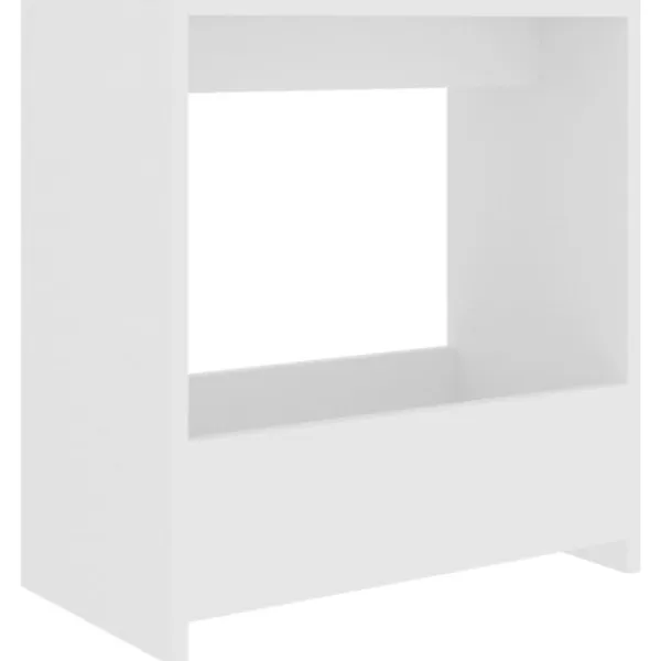 vidaXL Småbord>Sidobord vit 50x26x50 cm konstruerat trä