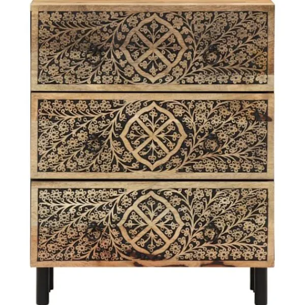 vidaXL Sideboards>Sidoskåp 2 st 60x33x75 cm massivt mangoträ