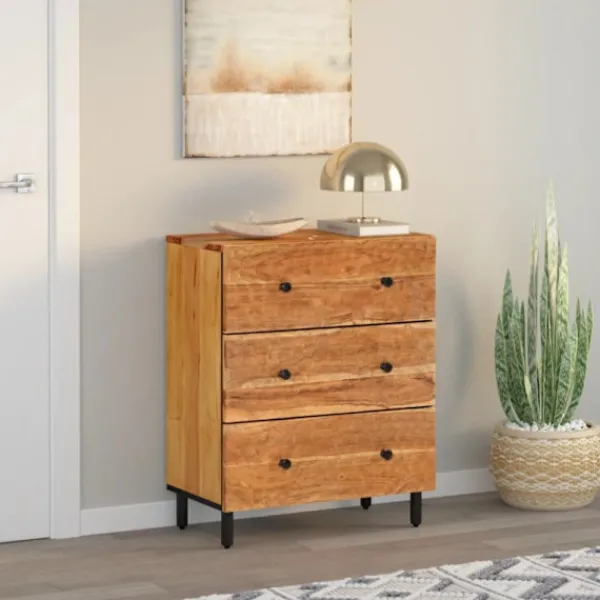 vidaXL Sideboards>Sidoskåp 60x33x75 cm massivt akaciaträ
