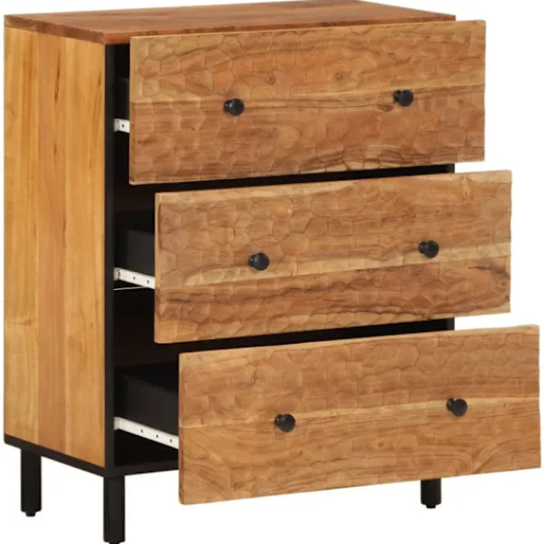 vidaXL Sideboards>Sidoskåp 60x33x75 cm massivt akaciaträ