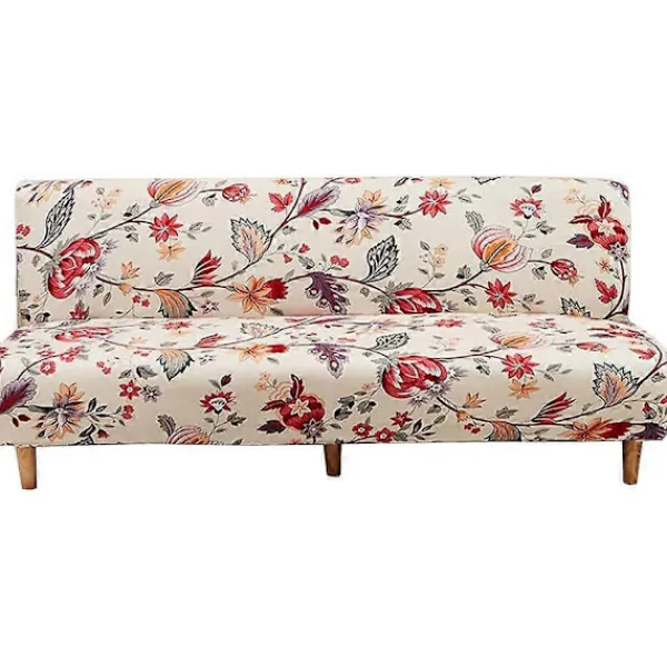 Soffor>3-sits Sofföverdrag Stretch Ärmlös Sofföverdrag Elastiskt Fällbart Bäddsofföverdrag 190*210cm