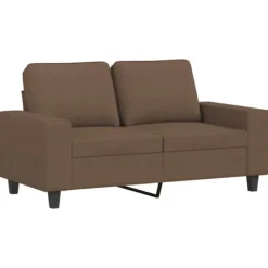 vidaXL Soffor>2-sitssoffa brun 120 cm tyg