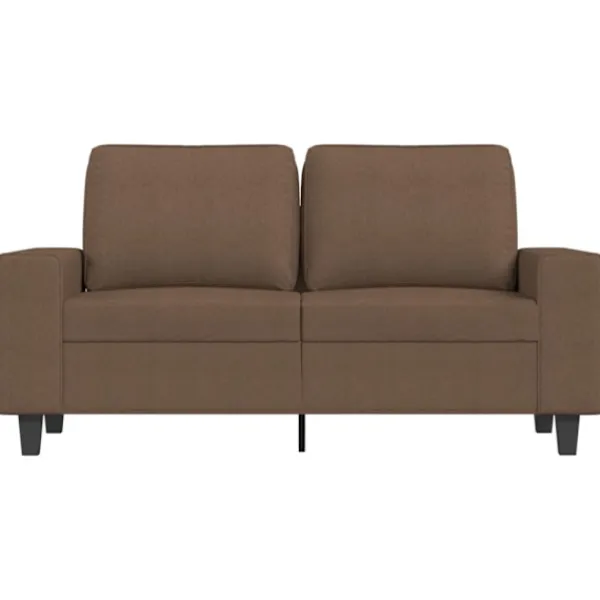 vidaXL Soffor>2-sitssoffa brun 120 cm tyg