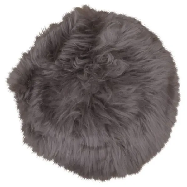 HOUSE NORDIC Sittpuffar>Sittdyna i t fårskinn - 35 cm kastanj