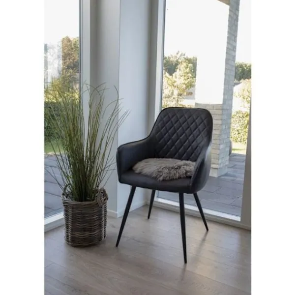 HOUSE NORDIC Sittpuffar>Sittdyna i t fårskinn - 35 cm kastanj