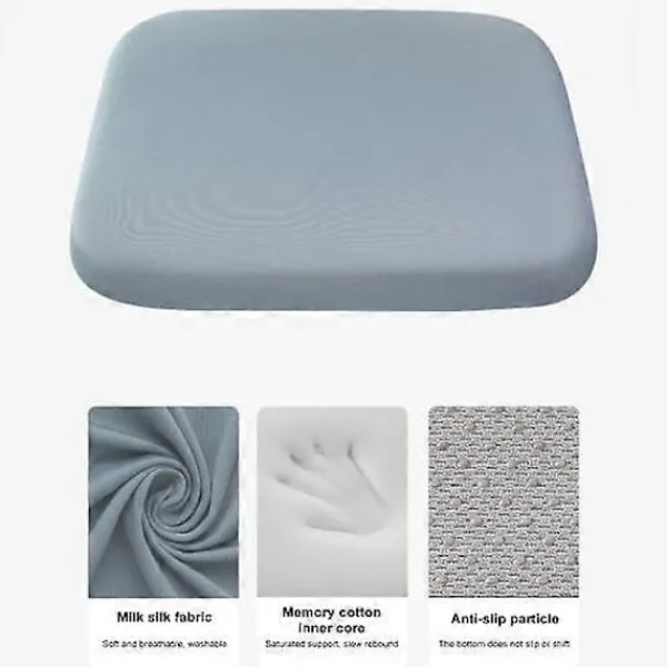 Stolar>Sittdyna i Memory Foam med Band, Långsam Återhämtning, Alla Säsonger, Halkfri, Tvättbar - Perfekt Small