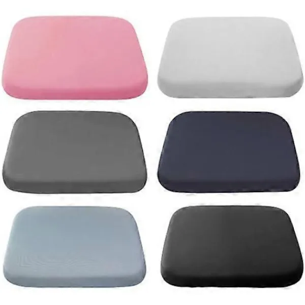 Stolar>Sittdyna i Memory Foam med Band, Långsam Återhämtning, Alla Säsonger, Halkfri, Tvättbar svart Large -FX- Large