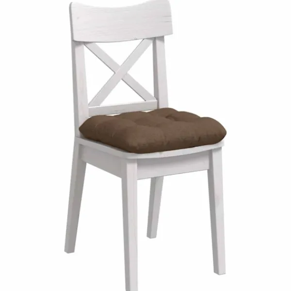 vidaXL Matgrupper>Sittkuddar 4 pcs Brun 40 x 40 x 12 cm tyg