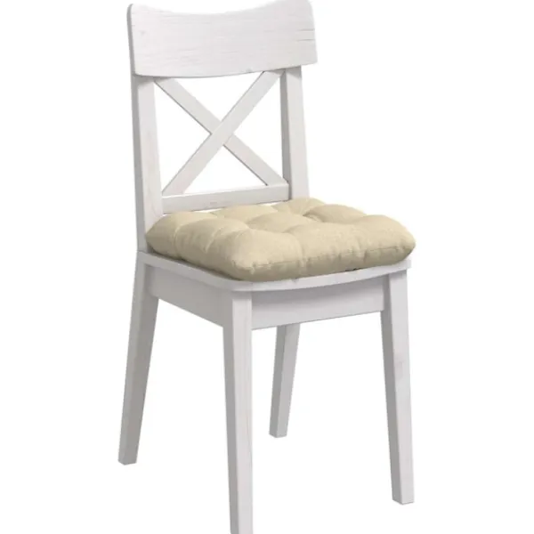 vidaXL Matgrupper>Sittkuddar 4 pcs Kräm 45 x 45 x 12 cm tyg