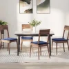 vidaXL Matgrupper>Sittkuddar 4 pcs Polisblå 40 x 40 x 3 cm Sammet