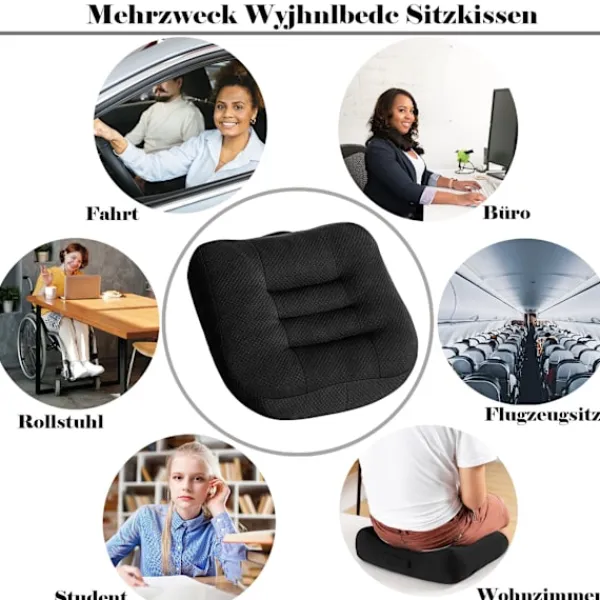 Stolar>Sittkudde/höjningssäte bil, sittpuff/stoldyna 40x40 kontorsstol ergonomisk ortopedisk sittdyna för matbordstolar