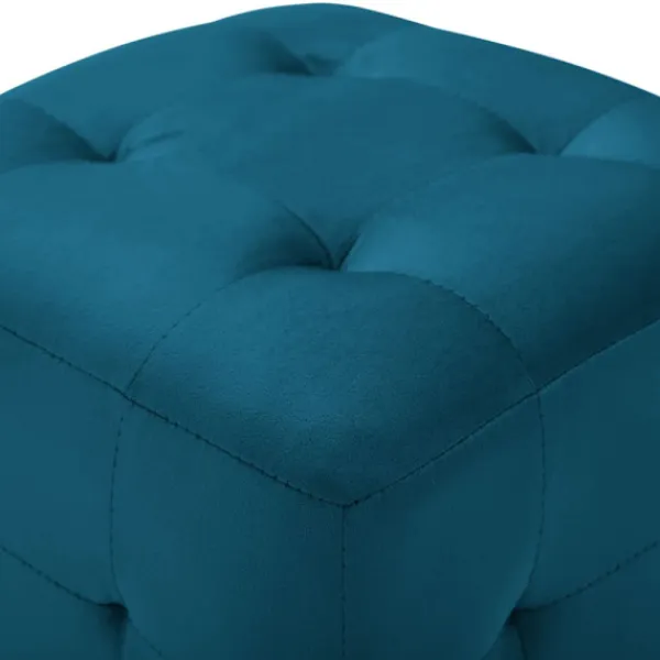 vidaXL Sittpuffar>Sittpuff 2 st blå 30x30x30 cm sammetstyg