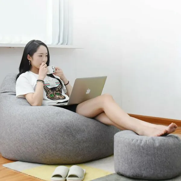 Sittsäckar>Sittpuff för vuxna, soffa, innerfodral, lat soffstol, utan fyllning.