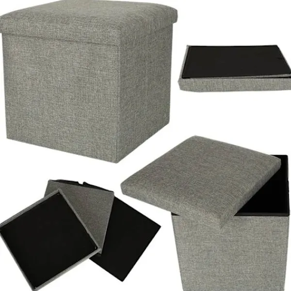 Sittpuffar>Sittpuff med Förvaring / Fotpall - 38 cm