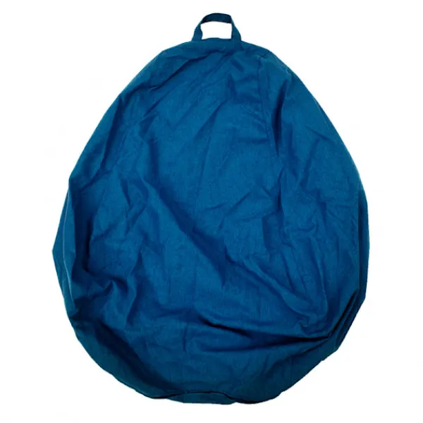 Sittsäckar>Sittsäcksöverdrag Lazy Soffa Bekväm Enfärgad Solstol Sittsäcksöverdrag för Vardagsrum Heminredning Blå 85*105cm