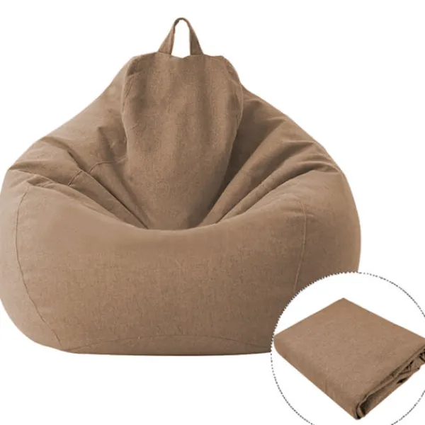 Sittsäckar>Sittsäcksöverdrag Lazy Soffa Bekväm Enfärgad Solstol Sittsäcksöverdrag för Vardagsrum Heminredning Blå 85*105cm