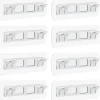 Hyllor>Självhäftande hyllbärare, självhäftande hyllstöd, transparenta hyllfästen, genomskinliga hyllstöd i plast med lim