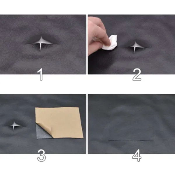 Megabilligt Stolar>Självhäftande Skinn Fix Repair Dekor Patch för Soffa 2st 20x30cm Ark