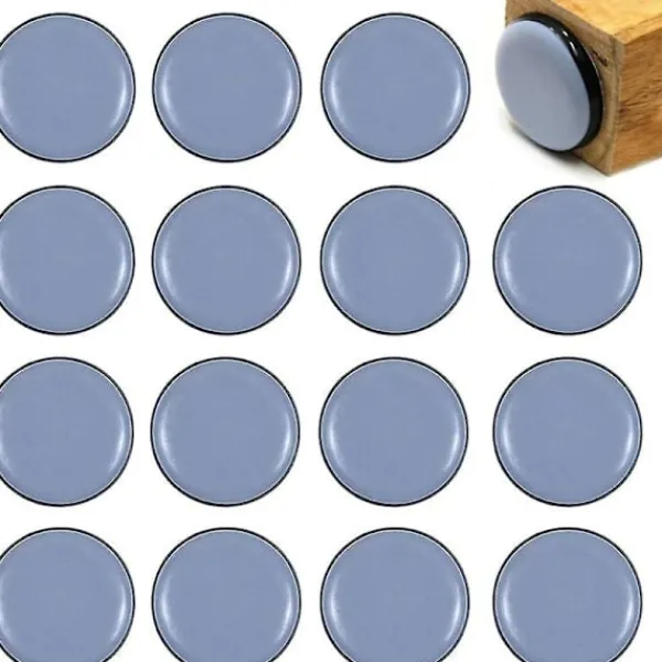Stolar>Självhäftande Teflon möbeldynor Möbeldynor Teflon Protector för möbler Självhäftande Teflon möbeldynor 30MM Runda 16PCS Glidare för
