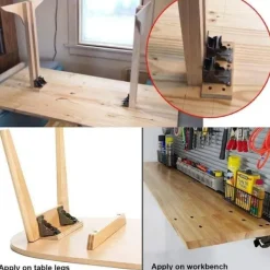 Balkongmöbler>Självspärrning gångjärn, fällbara stödbenbeslag, hörnförstärkning för