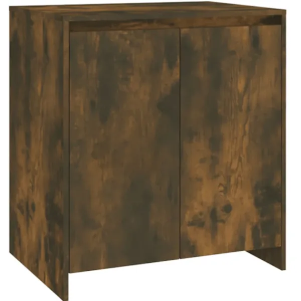 vidaXL Sideboards>Skänk 2 delar rökfärgad ek konstruerat trä