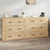 vidaXL Byråer>Skänk 2 delar Sonoma ek konstruerat trä