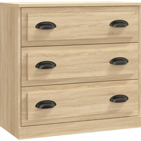 vidaXL Sideboards>Skänk 3 delar Sonoma ek konstruerat trä