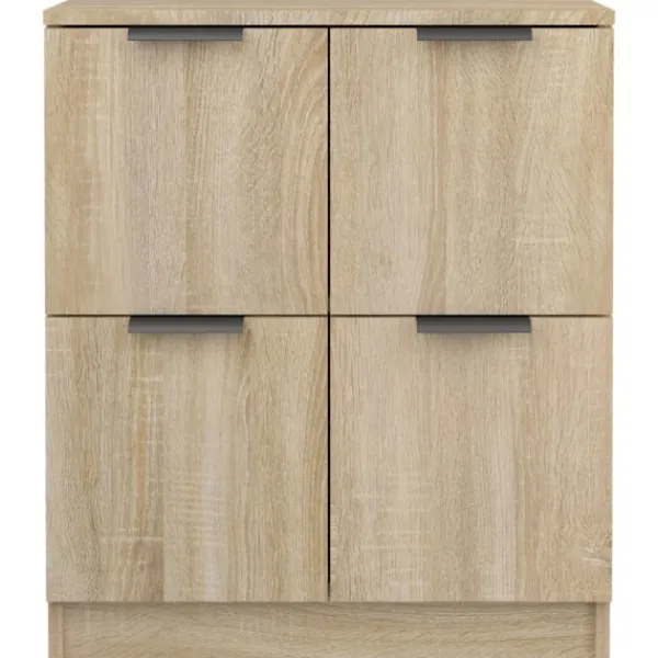 vidaXL Sideboards>Skänk 2 delar sonoma-ek 60x30x70 cm konstruerat trä