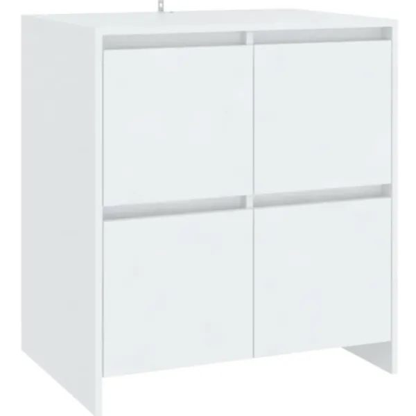 vidaXL Sideboards>Skänk 2 delar vit konstruerat trä