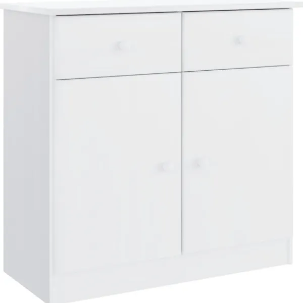 vidaXL Sideboards>Skänk ALTA vit 77x35x73 cm massiv furu