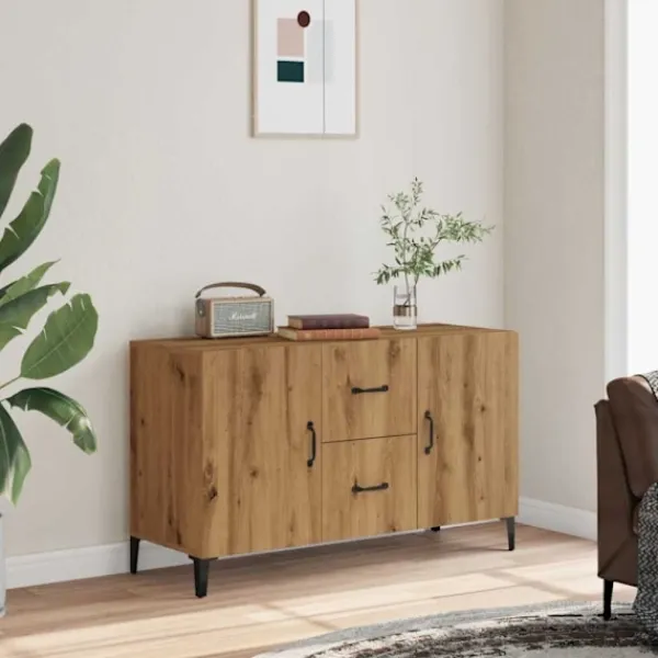 vidaXL Sideboards>Skänk artisan ek 100x36x60 cm konstruerat trä