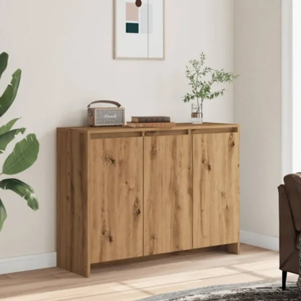 vidaXL Sideboards>Skänk artisan ek 102x33x75 cm konstruerat trä