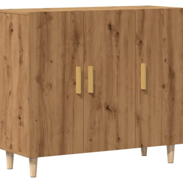 vidaXL Sideboards>Skänk artisan ek 90x34x80 cm konstruerat trä