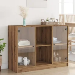 vidaXL Sideboards>Skänk artisian ek 102x37x75,5 cm konstruerat trä