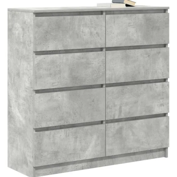 vidaXL Byråer>Skänk betong grå 100x35x99 cm konstruerat trä
