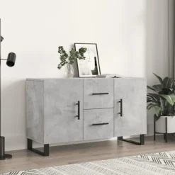 vidaXL Sideboards>Skänk betonggrå 100x36x60 cm konstruerat trä