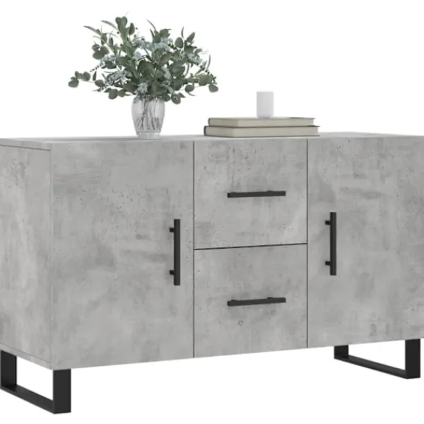 vidaXL Sideboards>Skänk betonggrå 100x36x60 cm konstruerat trä