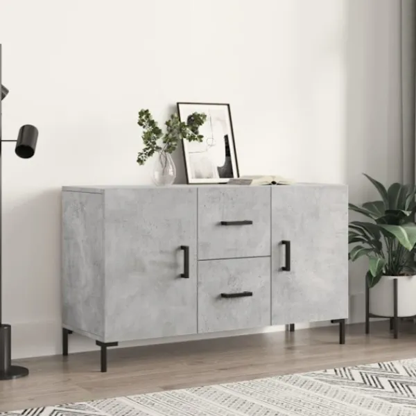vidaXL Sideboards>Skänk betonggrå 100x36x60 cm konstruerat trä