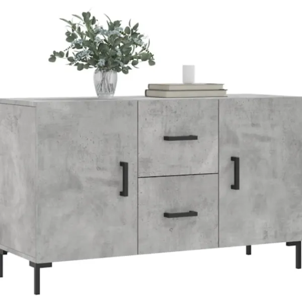 vidaXL Sideboards>Skänk betonggrå 100x36x60 cm konstruerat trä