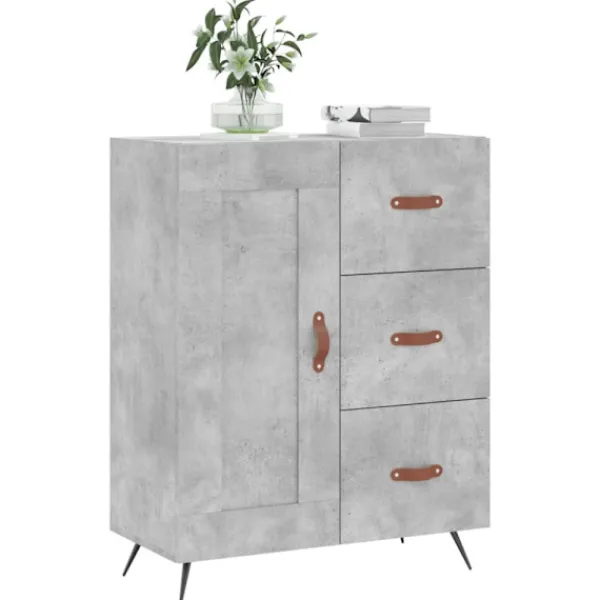 vidaXL Sideboards>Skänk betonggrå 69,5x34x90 cm konstruerat trä