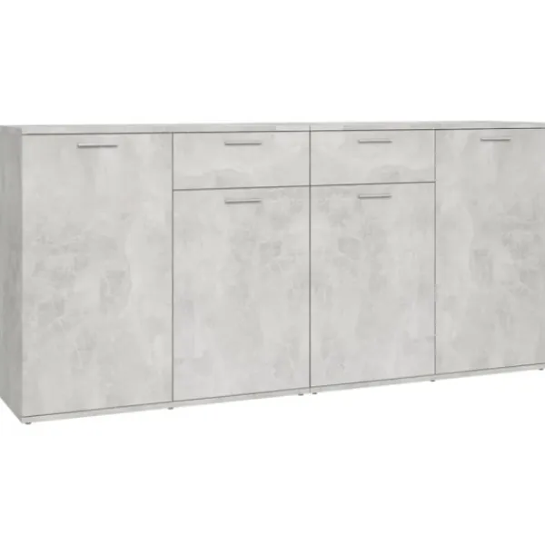 vidaXL Sideboards>Skänk betonggrå 160x36x75 cm konstruerat trä
