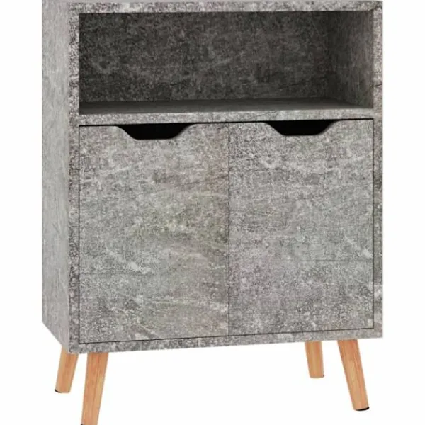 vidaXL Skåp>Skänk betonggrå 60x30x72 cm konstruerat trä