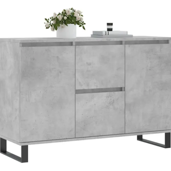 vidaXL Sideboards>Skänk betonggrå 101,5x35x70 cm konstruerat trä
