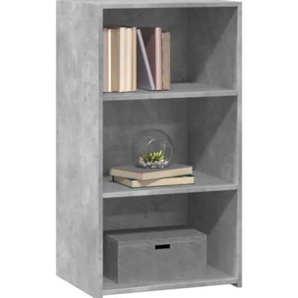 vidaXL Hyllor>Skänk betonggrå 50x41x93 cm konstruerat trä