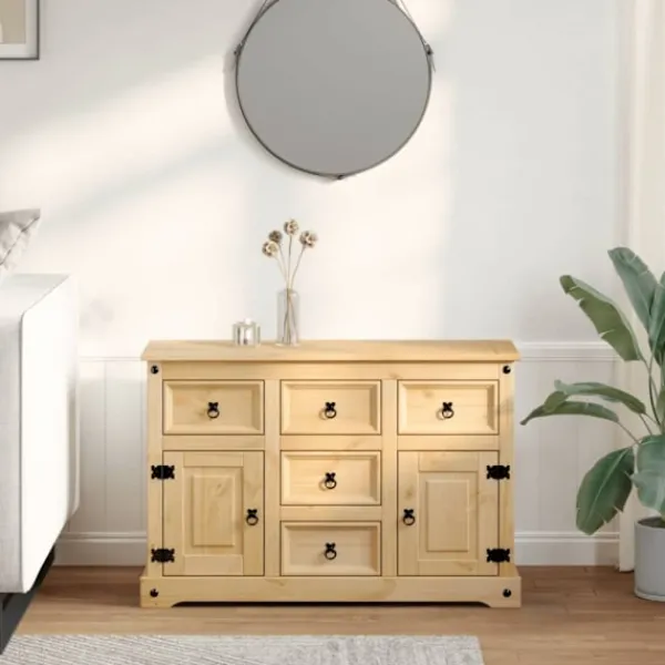 vidaXL Sideboards>Skänk Corona 112x40x75 cm massiv furu