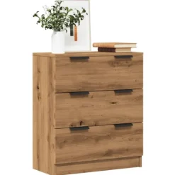 vidaXL Byråer>Skänk ek 60x30x70 cm konstruerat trä