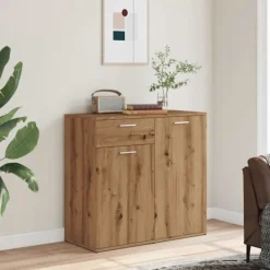 vidaXL Sideboards>Skänk ek 80x36x75 cm konstruerat trä