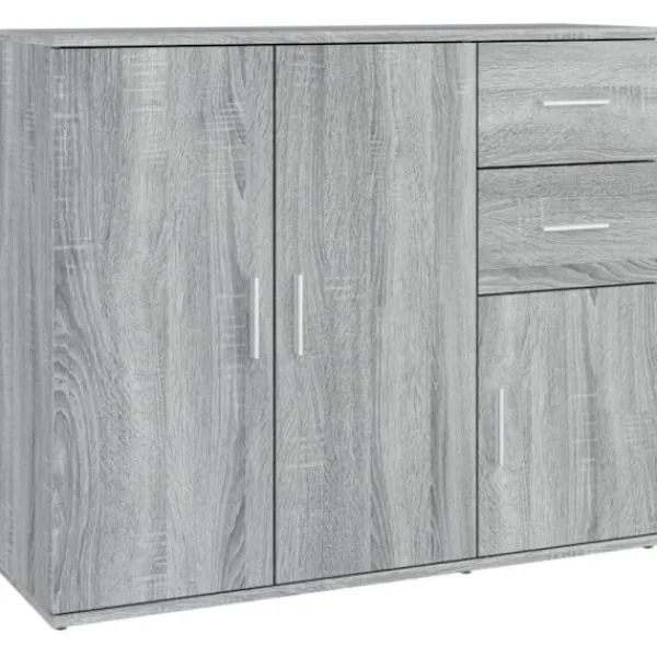 vidaXL Sideboards>Skänk grå sonoma 91x29,5x75 cm konstruerat trä