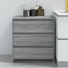 vidaXL Byråer>Skänk grå sonoma 70x41x75 cm konstruerat trä