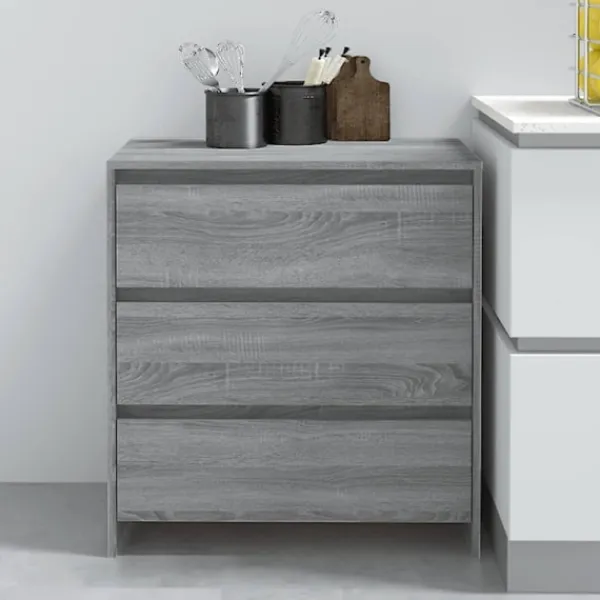 vidaXL Byråer>Skänk grå sonoma 70x41x75 cm konstruerat trä